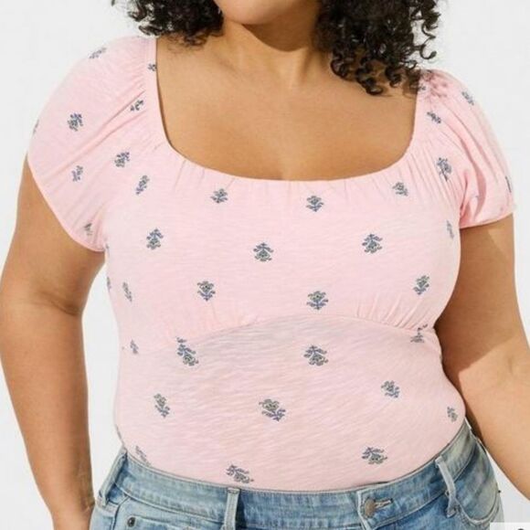torrid Tops - Torrid Super Soft Slub Scoop Neck Bust Fitted Top